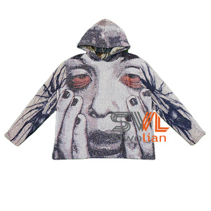 Felpa con Cappuccio Hip Hop 2027 con Design Personalizzato, Abbigliamento Streetwear da Donna con Personaggi <span class=keywords><strong>Anime</strong></span>, Taglie Grandi - Product Image 5