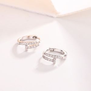 925 <b>Sterling</b> <b>Silver</b> <b>Hoop</b> Earrings Beautiful Earrings High Quality Women Earring Wedding Fine Jewelry Accessories Party Gift - Product Image 2