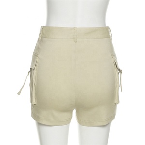 <strong>Women's</strong> Trendy Casual Summer Solid Color Workout <strong>Shorts</strong> Multi-Pockets Button Custom Logo <strong>Cargo</strong> <strong>Shorts</strong> for Outdoor Activities - Product Image 6
