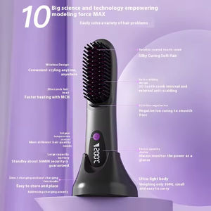 Mixed Procurement Low Price Portable Electric Hot <b>Comb</b> Professional Cordless <b>Hair</b> <b>Straightener</b> Brush with Wireless Charging - Product Image 3