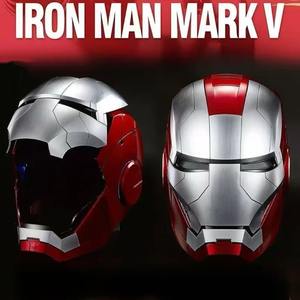 Anglais MK5 Jarvis Ouverture et fermeture à commande vocale Casque lumineux déformable <span class=keywords><strong>Masque</strong></span> de cosplay portable pour Halloween - Product Image 4