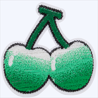 Patchs de broderie de brosse à dents avec logo et patchs de lettres à motif 3d pour vêtements