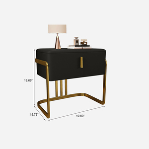 ATUNUS table de chevet de luxe moderne à un tiroir, commode nordique, table de chevet pour chambre à coucher - Product Image 6