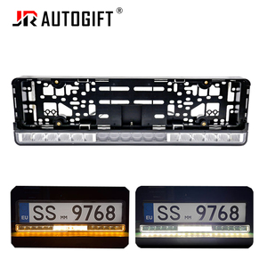 Support de <span class=keywords><strong>plaque</strong></span> <span class=keywords><strong>d</strong></span>'<span class=keywords><strong>immatriculation</strong></span> arrière de voiture avec éclairage LED européen pour VW Cadi 3 Audi TT 2002 Honda Accord 2010 - Product Image 1
