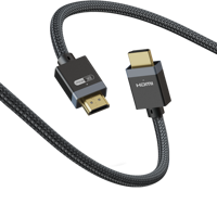 Câble HDMI 8K 2.1 48 Gbps 8K60Hz 4K120Hz EARC en nylon tressé, ultra HD haute vitesse, pour PS5, boîtier TV, projecteur, vente en gros