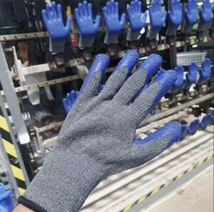 Guantes de Trabajo de Seguridad de Látex Recubiertos de Algodón de Alta Calidad para Hombre, Guantes de Protección Laboral para la Construcción - Product Image 2