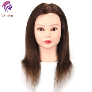 Cabeza <span class=keywords><strong>de</strong></span> Maniquí <span class=keywords><strong>de</strong></span> Entrenamiento con Cabello Humano 100% Real, Cabeza <span class=keywords><strong>de</strong></span> Práctica con Cabello <span class=keywords><strong>Natural</strong></span> para Salón, Cabeza <span class=keywords><strong>de</strong></span> <span class=keywords><strong>Muñeca</strong></span> para Peinados - Product Image 3