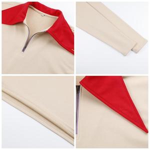 Camicie Premium in Maglia Ecologica Ricamate Unisex con <span class=keywords><strong>Colletto</strong></span> a Contrasto, Vestibilità Ampia e Maniche Lunghe - Product Image 5