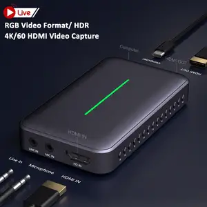 Hdmi Video Capture Card Usb C New Upgrading RGB Formart Seamless Switching Live Gaming 4K 60 Usb 3.0 Video Capture Card