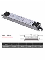 Alimentation DALI à intensité variable, étanche pour extérieur, 12V/24V, tension constante, pour éclairage de ligne et caissons lumineux 201-300W