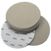 Disk Amplas Hook and Loop 2-6 Inci, Berbagai Ukuran Kehalusan, untuk Mesin Amplas Orbital, Poles Kayu, Logam, dan Otomotif
