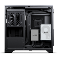 Nueva llegada 2026: Caja de torre media XT V5 con pantalla LCD-IPS, compatible con enfriador de agua de 360 mm para placas base ATX/Micro-ATX/Mini-ITX