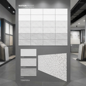 Azulejos de pared de cerámica con estampado de mármol de 300x600mm, azulejos de porcelana brillante Digital de 12x24, venta directa de fábrica - Product Image 3