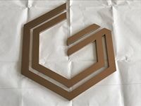 Yijiao lettre en métal personnalisée lettres en acier inoxydable lettre de canal logo 3D pour les bâtiments