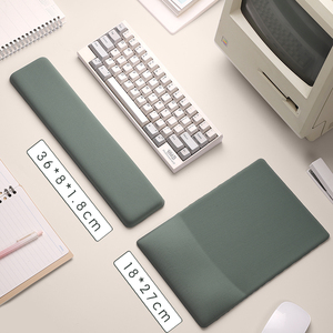 Chống trượt PU dựa mềm khăn cảm giác phong cách chuột Pad thiết lập bao gồm bàn phím trong kho - Product Image 4