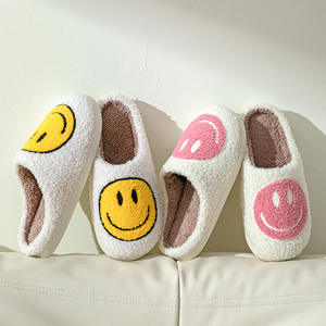 Pantoufles Ghost Fuzzy Cozy Furry Plush Slipper Fur Home Pantoufles pantufas pantoufles Zapatillas de felpa été femme pantoufles coton - Product Image 1