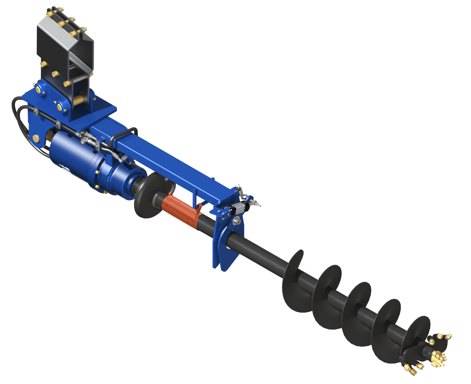 KA8000 auger bit with rock drilling teeth auger hydraulic soil drill