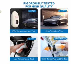 Cargador de Vehículos Eléctricos AMPPAL de 7KW, Inteligente, de Alto Rendimiento, para Uso Doméstico y Comercial, Estación de <span class=keywords><strong>Carga</strong></span> para Autos Eléctricos - Product Image 4