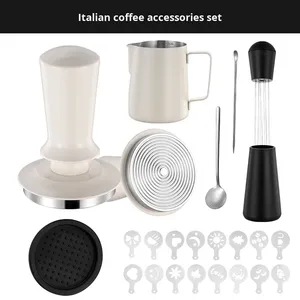 YIRUI Durable 51/53/58mm Self-Leveling Barista <strong>Coffee</strong> <strong>Tamper</strong> 304 Stainless Steel Espresso <strong>Set</strong> Graduated Tag <strong>Coffee</strong> Needle - Product Image 5
