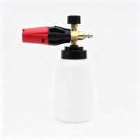 Pistolet à mousse en acier, lance à neige, canon 1L, pulvérisateur d'eau haute pression, bouteille de nettoyage, lavage de voiture