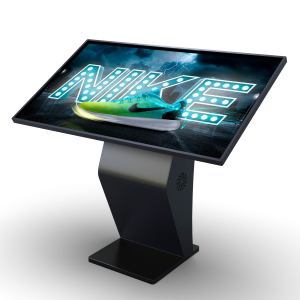 Kiosque informatique interactif tout-en-un avec écran tactile de 55 pouces, support d'affichage d'informations en libre-service, menu numérique et signalétique. - Product Image 1