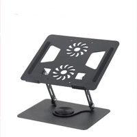 Meilleur pas cher 360 rotatif en acier au carbone tablette PC support réglable en hauteur pliable support pour ordinateur portable Portable conception en métal