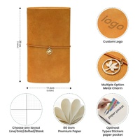 Carnets mignons DIY, blocs-notes promotionnels, cadeaux d'affaires, fournitures de bureau, journal A6 en cuir PU à trois volets, personnalisable, tendance, OEM