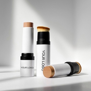 Hot Sale Cruelty Free Double Head Cosmetic Facial Waterproof Contour Makeup <b>Stick</b> Private Label Cream Contour <b>Sticks</b> with Brush - Product Image 1