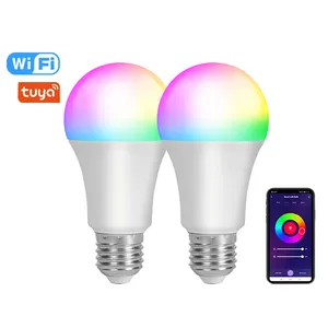 Smart Light Bulbs Bluetooth Tuya APP RGB Warm Light 9W E27 800LM LED Light Bulb