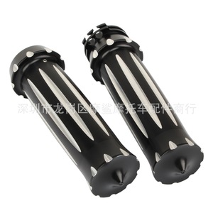 Poignée d'accélérateur de moto Moshark, 15 cm, en aluminium noir, pour Harley Davidson - Product Image 3