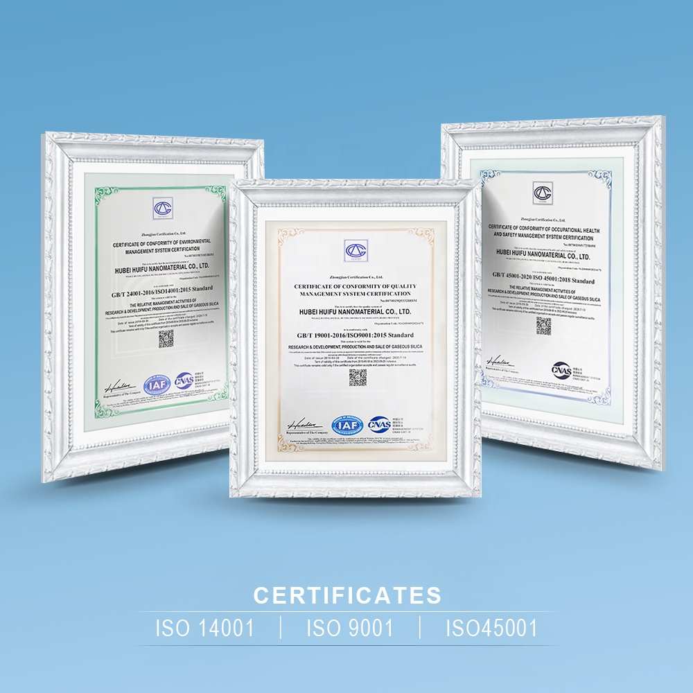 Hidrofilik füme silika HL-200 sıcak satış manyetik ultra ince silika geliştirmek için su geçirmez performans plastik fac