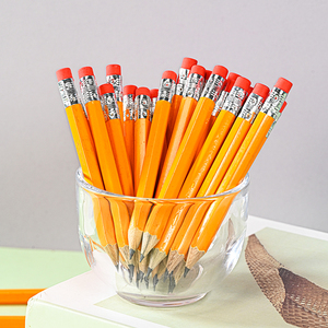 <span class=keywords><strong>Mini</strong></span> crayon hexagonal n ° 2 de 4 pouces, non toxique, Lapiz avec gomme Tops, crayons standard de poche de <span class=keywords><strong>golf</strong></span> pour toutes les occasions. - Product Image 3