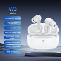 Écouteurs intra-auriculaires stéréo HiFi TWS avec réduction de bruit ENC, latence nulle pour le gaming