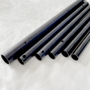 <span class=keywords><strong>Tube</strong></span> en alliage d'aluminium 6063 T5 anodisé, percé sur mesure par CNC, avec services de pliage/soudage/découpe, petit diamètre, forme ronde - Product Image 3