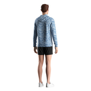 T-shirt à manches longues pour homme avec capuche UPF100+, coupe ergonomique avec panneau en mesh pour la circulation de l'air - Product Image 6