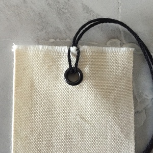 Etiqueta de tarjeta de diseño libre Simple creativa de lienzo de algodón y lino para prendas de vestir Impresión de tarjetas de marca personalizada - Product Image 3