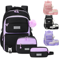 Nouveau Sac à Dos Scolaire Transfrontalier en Nylon Respirant, Imperméable et Léger pour Garçons et Filles, Enfants, Élèves du Primaire et du Secondaire