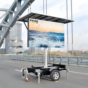 Moveable Full Color P4 LED Display Trailer Outdoor Rotatable Foldable LED Billboard Outdoor Mobile Advertising Screen - Product Image 1