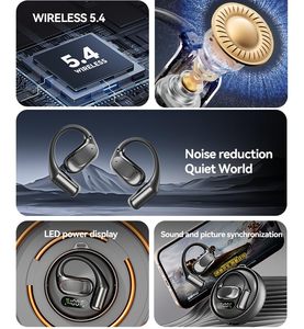 Écouteurs Bluetooth sportifs à oreille ouverte CE FCC M114 avec cordon gratuit pour la randonnée et le cyclisme, étui rotatif en alliage, écouteurs sans fil OWS - Product Image 3