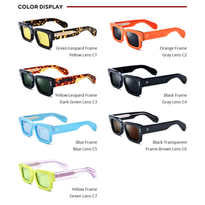 Occhiali da Sole <span class=keywords><strong>di</strong></span> Lusso Fatti a Mano <span class=keywords><strong>di</strong></span> Alta Qualità con Rivetti a Freccia in Metallo per Uomo e Donna - Product Image 2