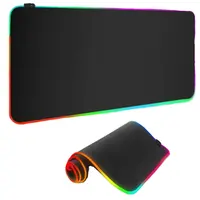 Mouse pad luxuoso de borracha natural rgb, mouse pad luxuoso para jogos com iluminação personalizada, novo design, 2021