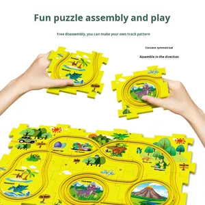 Circuit de Voiture Électrique Transformable pour Enfants Garçons 2026, Éducatif, en Plastique, Échelle 1:5, Scène Urbaine DIY, Puzzle à Assembler - Product Image 5