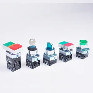 CHYF 1NO 2NO 1NO1NC GB2 Plastic Push Button Switch 2 3 Position Self Locking Resetting EW8465 Push Button Switches