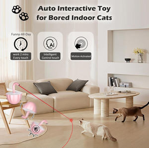 Jouet laser rotatif automatique pour chats ennuyés, jeu interactif à détection de mouvement avec indicateur de batterie, cadeau en gros pour chats d'intérieur - Product Image 5