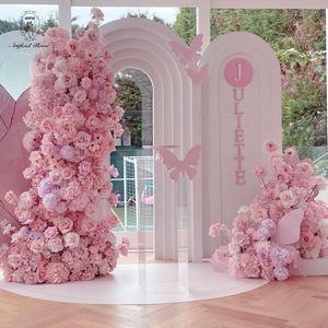 Decorazione Floreale DKB per Scenografie, Allestimento Palcoscenico, Composizioni Floreali per Matrimoni, Set Scenografico Argento - Product Image 2