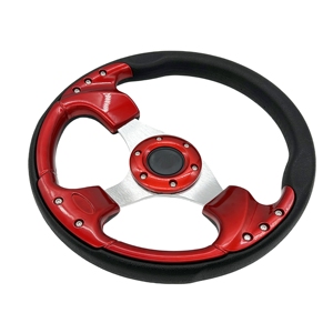 <span class=keywords><strong>12</strong></span>.5 인치 PU 유니버설 레드 수정 골프 카트 스티어링 휠 보트 스티어링 휠 - Product Image 3