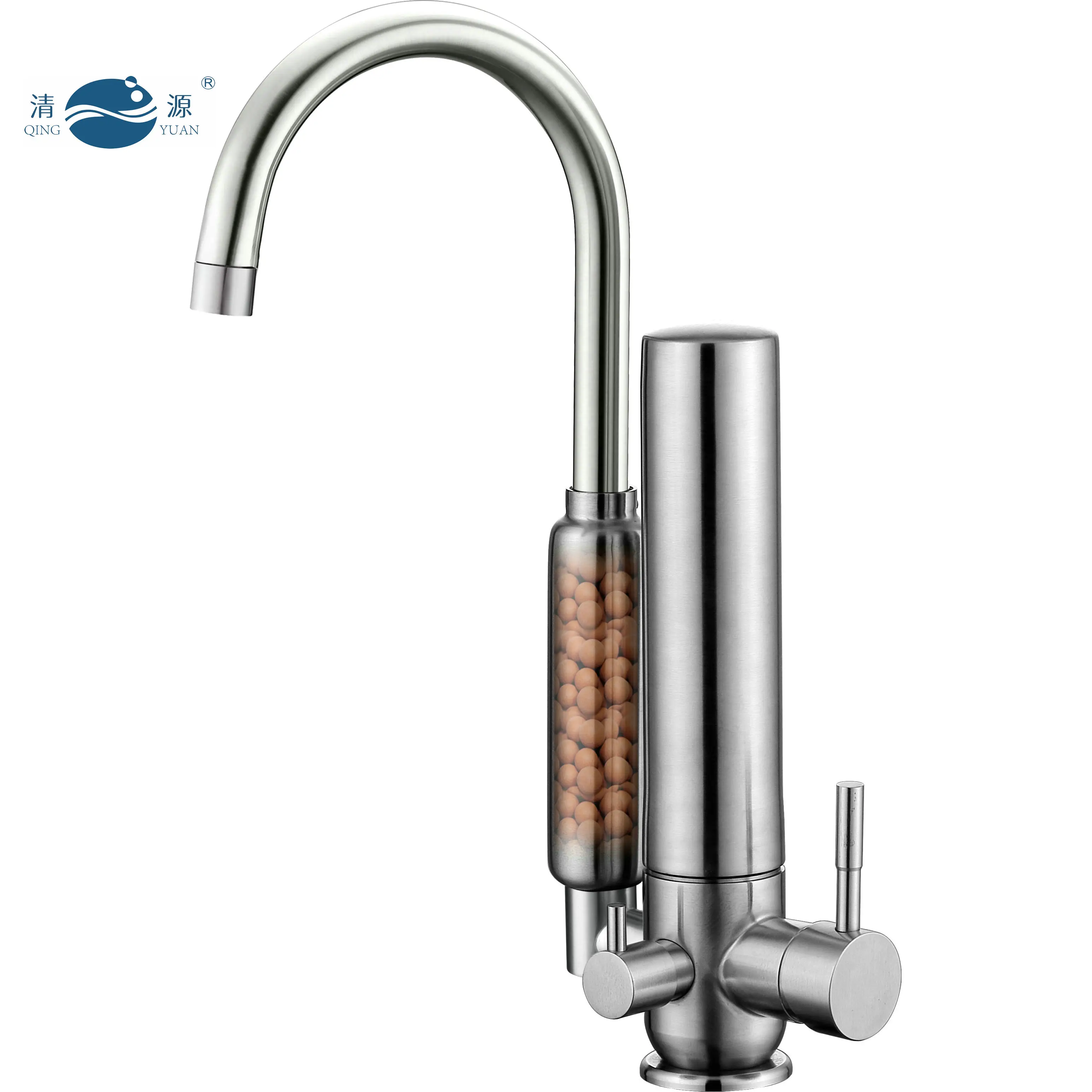 QING YUAN AC10B Home Use Stainless Steel Water Purifier Drinking Water Brushed Tap Water Filter Kitchen Faucets