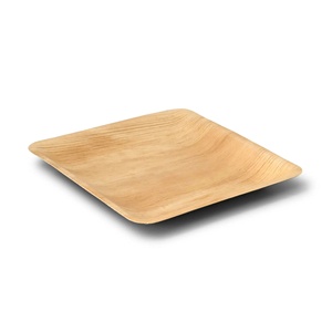 Assiettes jetables carrées en feuilles de palmier naturelles, écologiques, biodégradables, luxe, 23x23cm, pour fêtes - Product Image 1