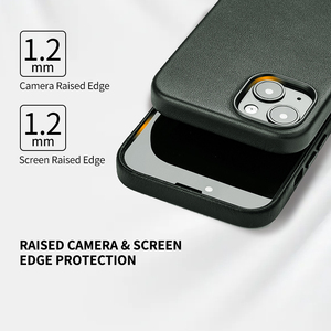 Étui de téléphone Wintop, nouveau style, en cuir véritable et microfibre, pour <span class=keywords><strong>iPhone</strong></span> 14/13/12, type sac bandoulière, housse de protection professionnelle - Product Image 6