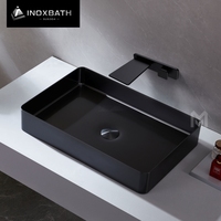 Lavabo Moderno de Lujo, Lavabo Rectangular de Acero Inoxidable 304, OEM, Estilo Europeo, Lavabo Sobre Encimera